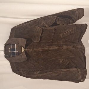 Fargo Mining and Supply Company brown corduroy coat